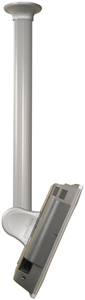 PEERLESS LCC-18CS Adjustable Length LCD Ceiling MountsWith Cord Management Covers Silver