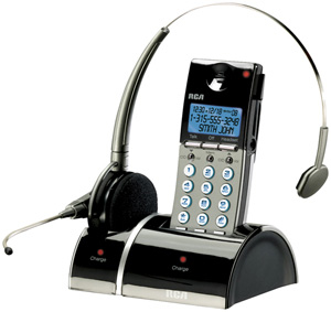 RCA 25110RE3 Wireless Headset & Cordless Handset Phone Combo