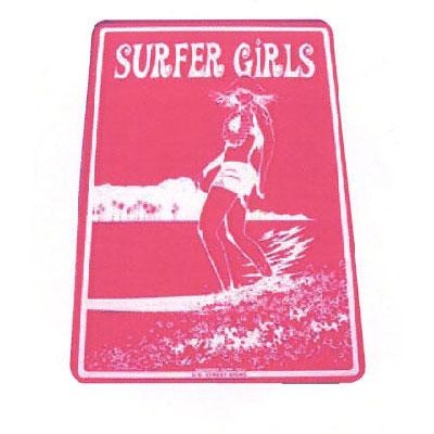 Sf35 12x18 Aluminum Sign Surfer Girls (purple)
