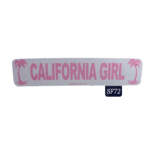 Seaweed Surf Co SF72 4X18 Aluminum Sign California Girl
