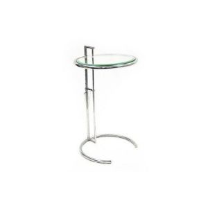 Wholesale Interiors 316f Eileen Gray End Table in Stainless Steel