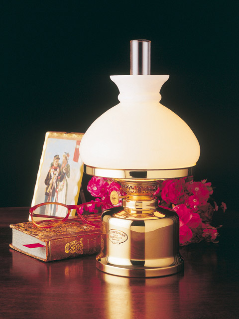 Weems and Plath ES 50 11 09 Danish Table Lamp Oil White Vesta Shade