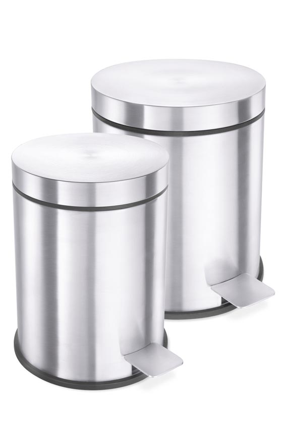 Zack 40300 VASCA pedal bin 0 85 gall.- Stainless Steal Zack 40300 VASCA pedal bin 0 85 gall.- Stainless Steal