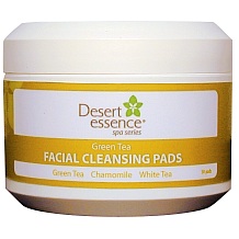Facial Cleansing - Desert Essence Green Tea Facial Cleansing Pads 50 Pads DE-037