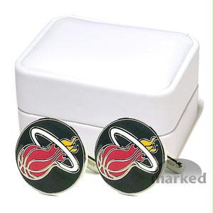 Cufflinks Miami Heat NBA Logo'd Executive Cufflinks with Jewelry Box