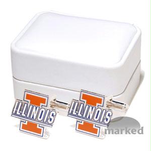 Cufflinks Illinois Fighting Illini NCAA Logo'd Executive Cufflinks with Jewelry Box