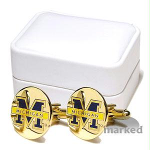 Cufflinks Michigan Wolverines NCAA Logo'd Executive Cufflinks with Jewelry Box