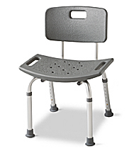 MEDLINE INDUSTRIES MDS89745A Bath Benches Bath Bench With Back. HCPC E0245 Assembled White 1 Case