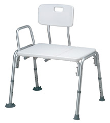 MEDLINE INDUSTRIES MDS86952 Aluminum Frame Transfer Bench - Composite - 1 Case