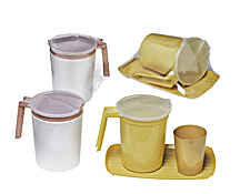MEDLINE INDUSTRIES DYKD100CM Carafe Beverage E Kits - Pitcher with Outer Jacket - Carafe Kit w Foam Jacket Mauve Shrinkwrapped - 1 Case