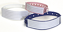 MEDLINE INDUSTRIES MDS133037W Insert-Style ID Bands - Adult - White - 1 Box