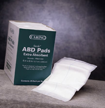 MEDLINE INDUSTRIES PRM21450 Caring ABD Combine Pads - Sterile - 5 Inch x 9 Inch - 1 Case
