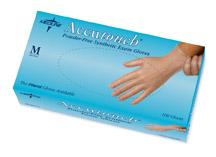 MEDLINE INDUSTRIES MDS192077 Accutouch Synthetic Exam Gloves - Medline Powder-Free Vinyl Gloves - Extra-Large - 1 Case
