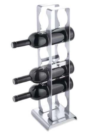 Zack 20565 FONARE Stainless Steel  Bottle Rack-Holds 6 Bottles20565
