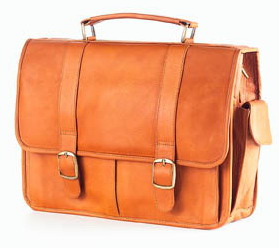 Clava 1156 Laptop Briefcase Vachetta Tan