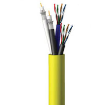 Cables To Go 43076 500ft COMPOSITE IN WALL CABLE - (2) RG6QS + (2) CAT 5E