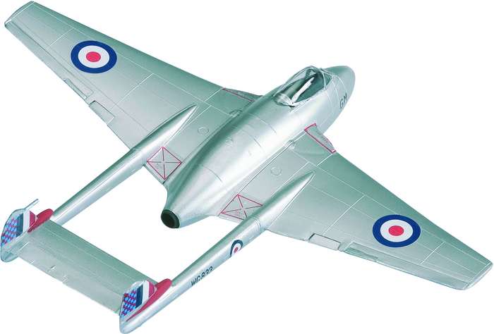 Daron Worldwide Trading CG37301 Corgi Dh Vampire Royal Auxiliary Air Force 1950'S 1/72