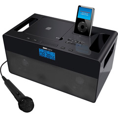 Karaoke Singing Machine - The Singing Machine ISM-370 Digital CD+G Player Karaoke System With IPod Docking