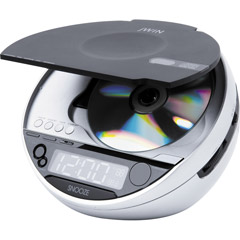 JWin JL-CD815 Digital Dual Alarm Clock with CD Player