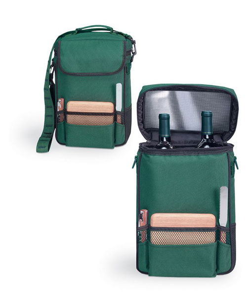 Picnic Time Duet - Green Deluxe Wine Tote 623-04-121