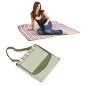 Picnic Time 638-07-990 Riviera - Striped Blanket Tote W/Pillows