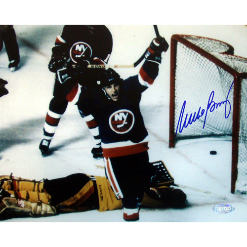 Hockey Game - Steiner Sports BOSSPHS008024 Mike Bossy Autographed Game Winning Goal Vs Vancouver 8x10 Photograph