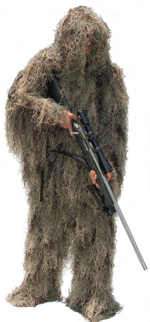 GhillieSuits.com PP-NMS Special Ops Paintball hunter suit Mossy-Medium