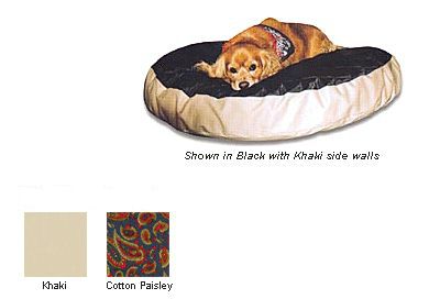 Pet Beds - Essential Pet SN-62210 Quiltie Dog Bed - Medium - Black