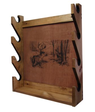 Evans Sports TC26-01 Gun Rack - Deer Imprint
