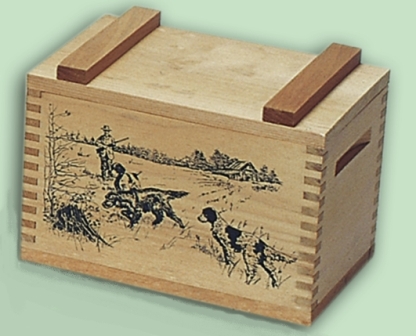 Evans Sports TC34-93 Small Ammo/Accessory Case - Hunting Dogs Imprint