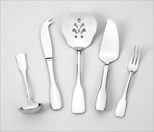 079914-15035-4 Alsace 5 Piece Serving Set - Heavyweight - 18-10 Stainless - Mirror Finish