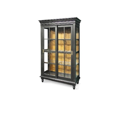 China Cabinets - International Concepts H58-81 China Cabinet - 43.75 X 17.75 X 74 Inch - Cinnamon-Espresso