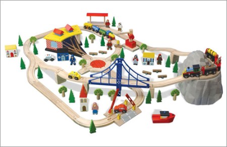 Train Set - Kid Kraft 17429 101 Piece Deluxe Train Set