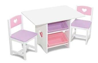Heart Table And Chair Set