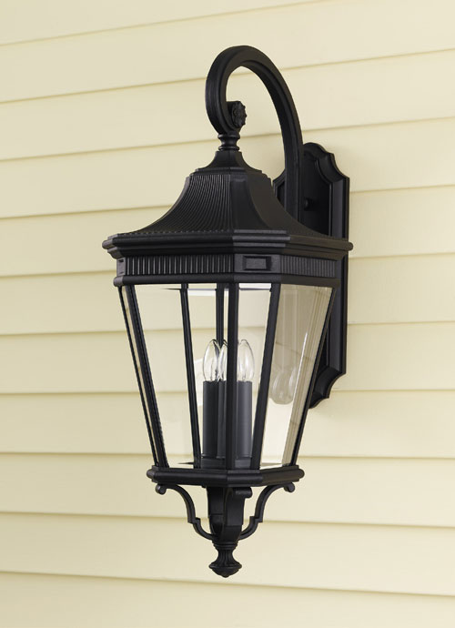 Murray Feiss OL5404BK Cotswold Lane Collection Black Outdoor Wall Lantern