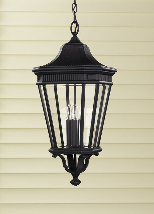Murray Feiss OL5412BK Cotswold Lane Collection Black Outdoor Hanging Lantern