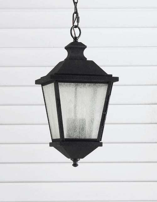 Murray Feiss OL5711BK Woodside Hills Collection Black Outdoor Hanging Lantern