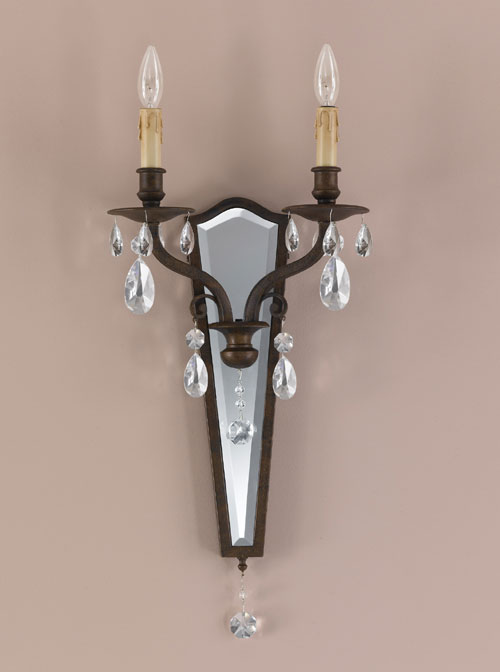 Wall Lamps - Murray Feiss WB1333ATS Salon Ma Mason Collection Aged Tortoise Shell Wall Bracket