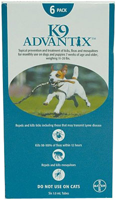 Advantix ADVXTEAL204 4 Month Supply of Advantix For Dogs 1022 Lbs.