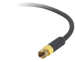 Belkin Av2130006 Blue Series Rf Coaxial FPin Video Cable 6 Ft; Black