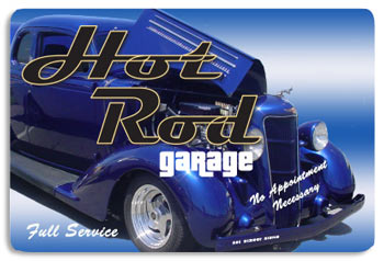 12x18 Aluminum Sign Hot Rod Garage
