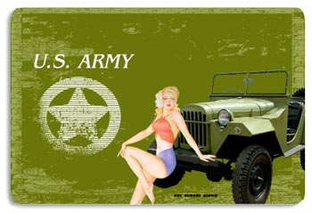 Seaweed Surf Co AA99 12X18 Aluminum Sign Us Army