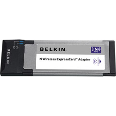 Belkin N Wireless ExpressCard Adapter  IEEE 802.11b/g ExpressCard
