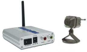 SecurityMan Mini-AirWatch 2.4GHz Mini Wireless Color Camera Kit - NTSC with Audio