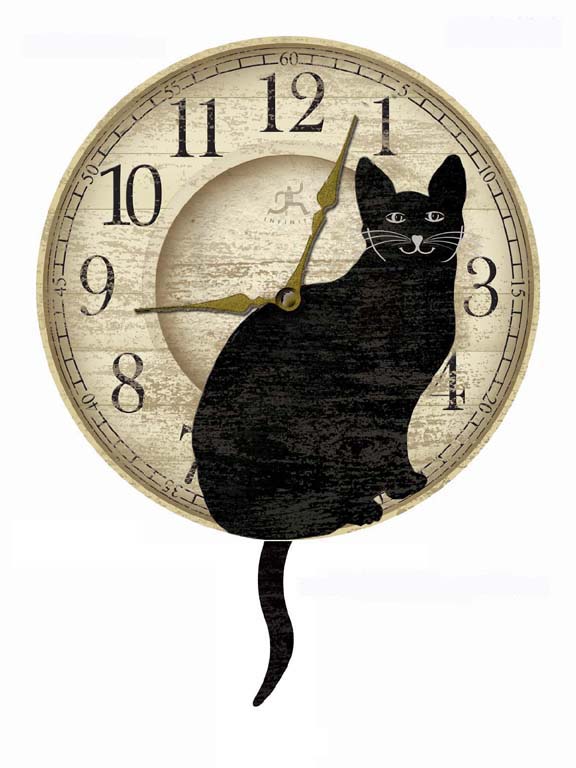 Infinity 12684 Cats 14 Inch Pendulum Clock