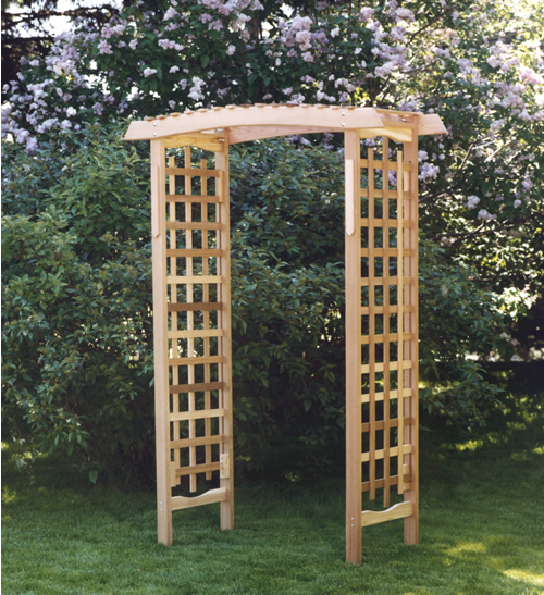 All Things Cedar GA87U Garden Arbor All Things Cedar Unassembled