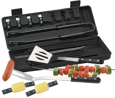 Slitzer 16pc BBQ tool set with longlasting Bakelite handles KTBQS16