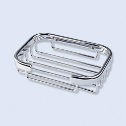 Bath Soap - Better Living Bath Boutique 11252 Traditional Soap Shower Basket Chrome Finish On Solid Brass