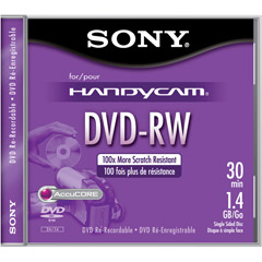 Sony Dvd Camcorders - Sony DMW-30 8cm Rewritable DVD-RW For Camcorders - Single