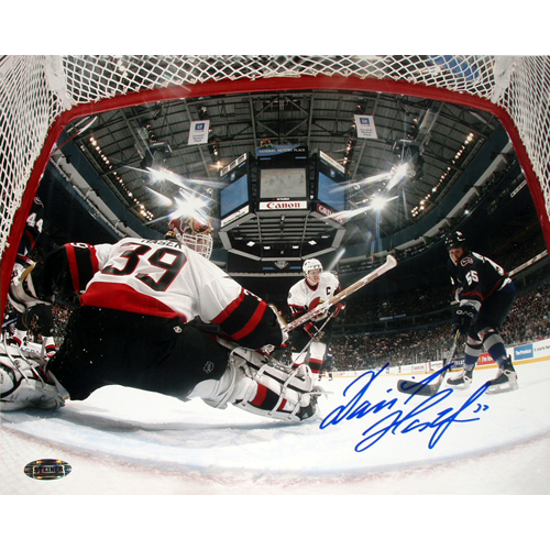 Sports Net - Steiner Sports Dominik Hasek Autographed Net Cam Save Vs Vancouver 8x10 Photograph HASEPHS008003